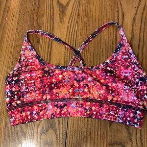 KOS USA Women’s Multicolor‎ Sporty Yoga Workout Bra Size Small Low Impact